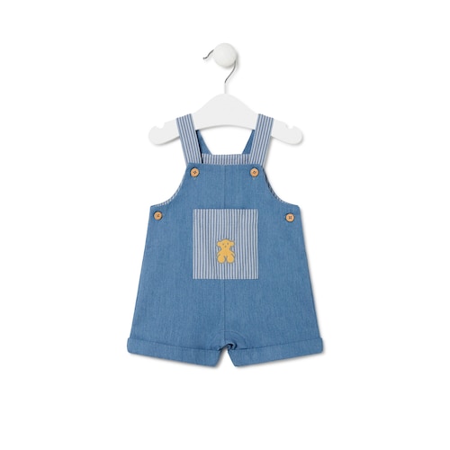 Romper in Denim sky blue