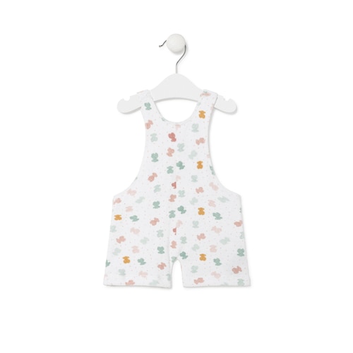 Jardineira de bebé de alças Joy branca