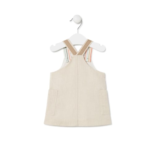 Jardineira de menina Jungle cor única