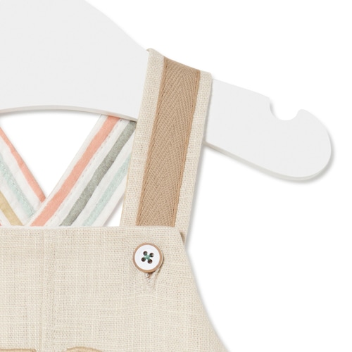 Jardineira de menina Jungle cor única