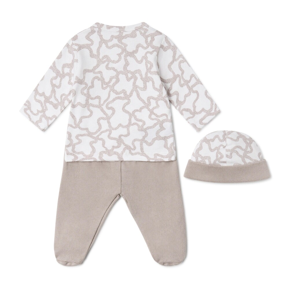 Conjunto de beb&eacute; de reci&eacute;n nacido Kaos beige