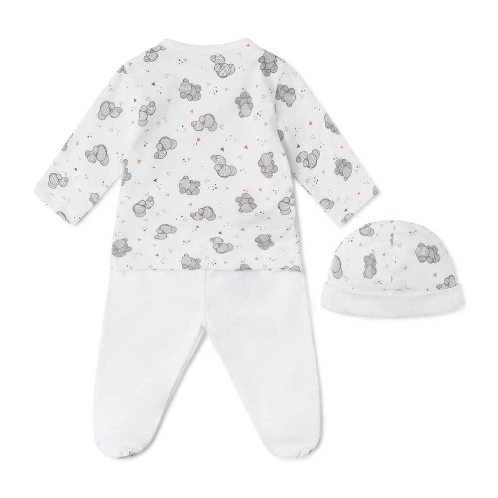 Conjunto de beb&eacute; de reci&eacute;n nacido Pic blanco