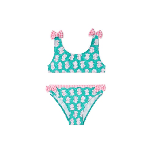 Girls bikini in Chic green