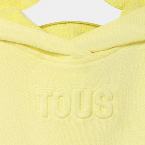 Baby girls hooded dress in Classic yellow