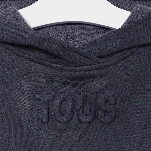 Baby girls hooded dress in Classic navy blue