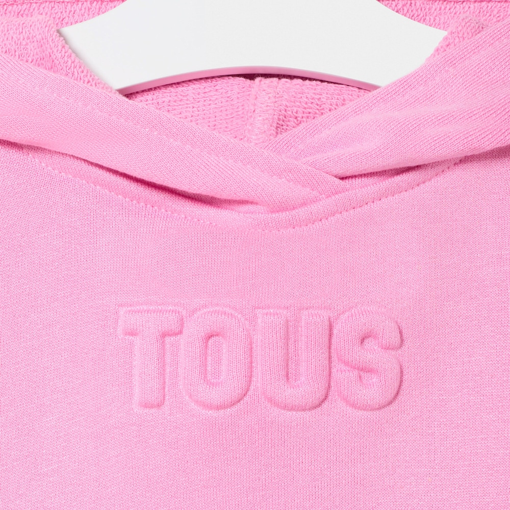 Baby girls hooded dress in Classic pink