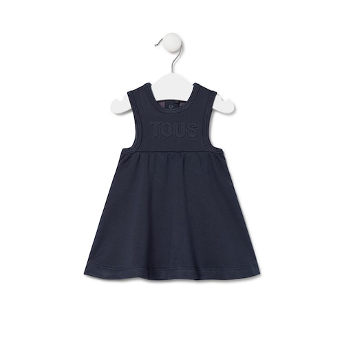 Vestido de bebé menina Classic azul marinho