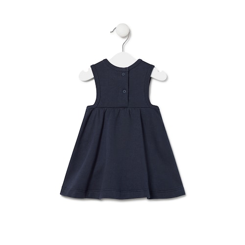 Vestido de bebé menina Classic azul marinho