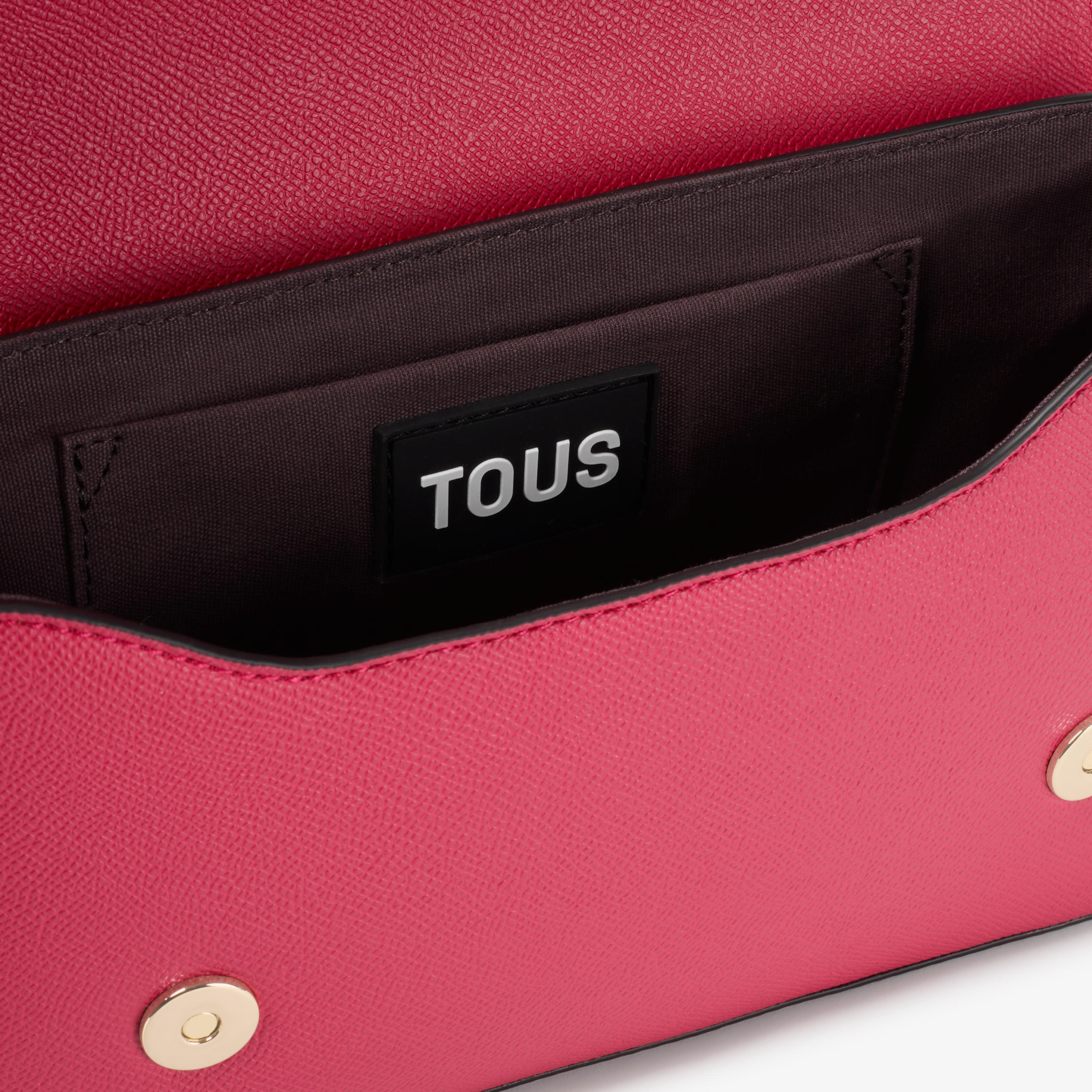 Medium fuchsia-colored Crossbody bag TOUS La Rue New