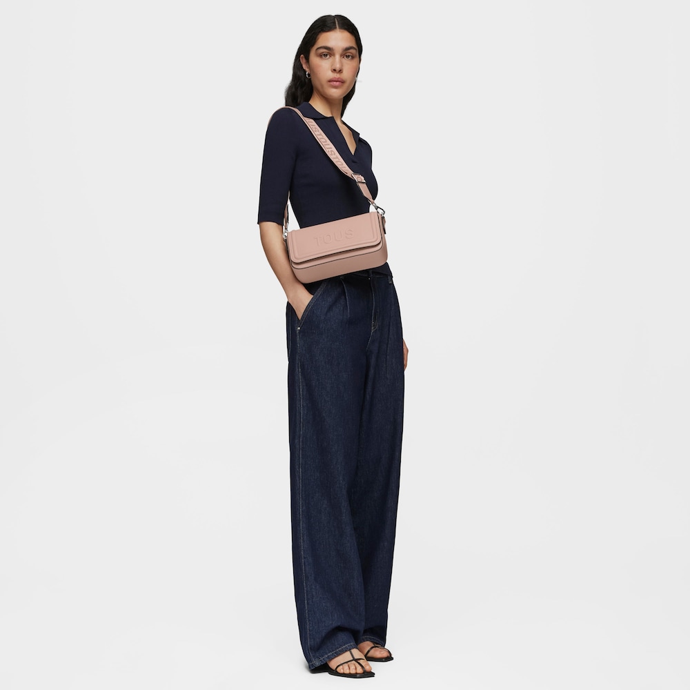 Medium taupe-colored Crossbody Bag TOUS La Rue New image number 3