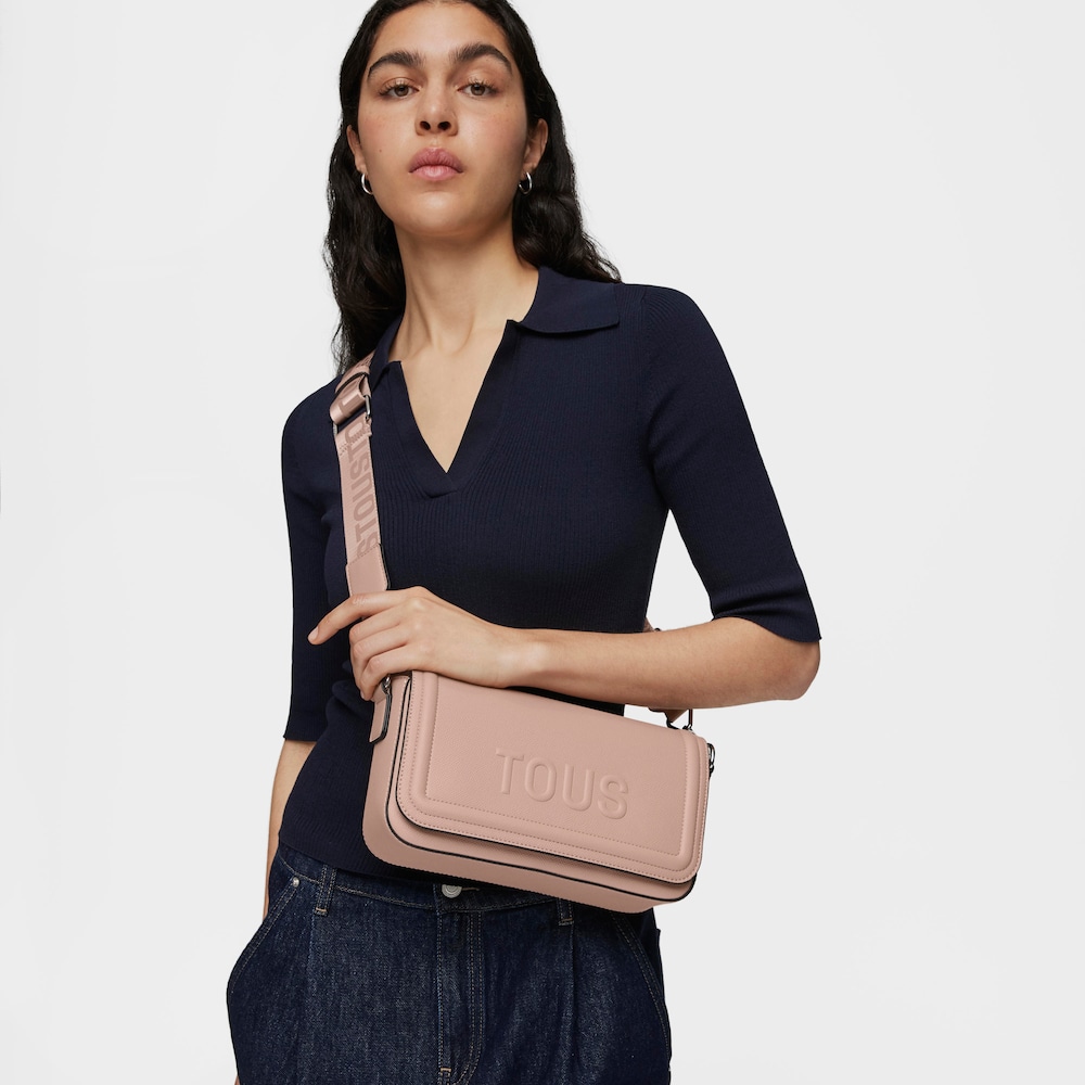 Medium taupe-colored Crossbody Bag TOUS La Rue New image number 4