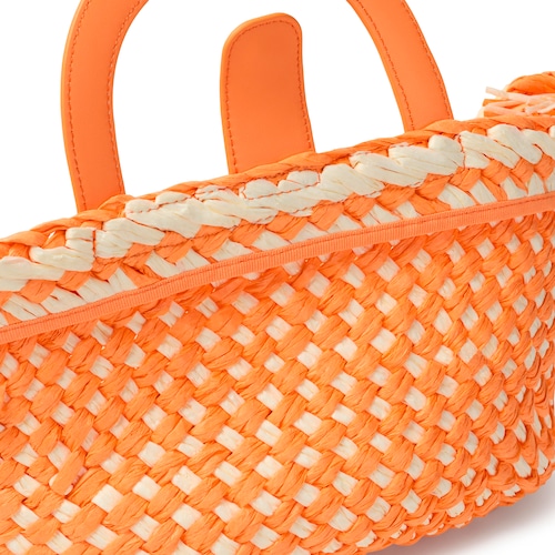 Medium pale orange raffia Tote bag TOUS Dora
