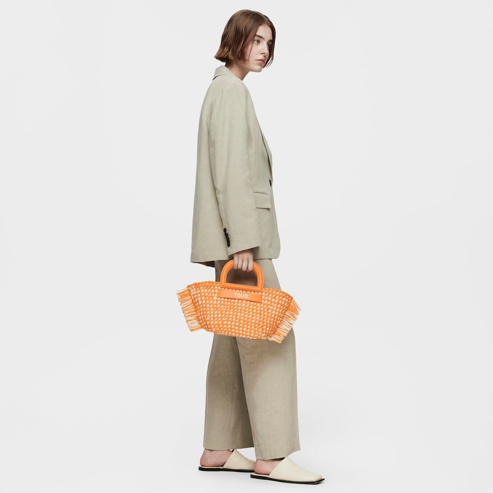 Medium pale orange raffia Tote bag TOUS Dora Medium pale orange raffia Tote bag TOUS Dora