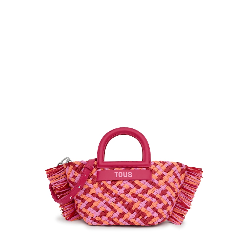Medium fuchsia raffia Tote bag TOUS Dora