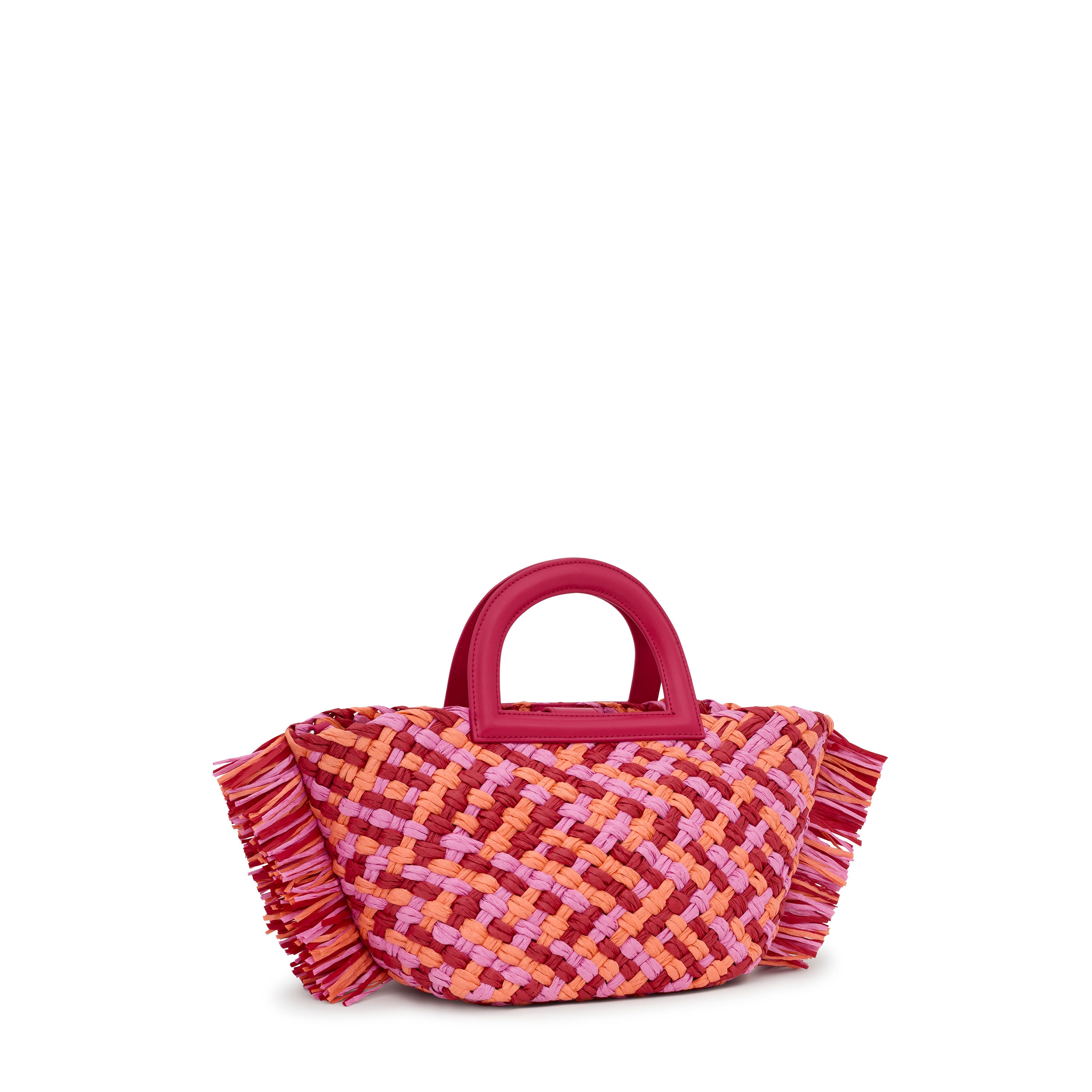 Medium fuchsia raffia Tote bag TOUS Dora