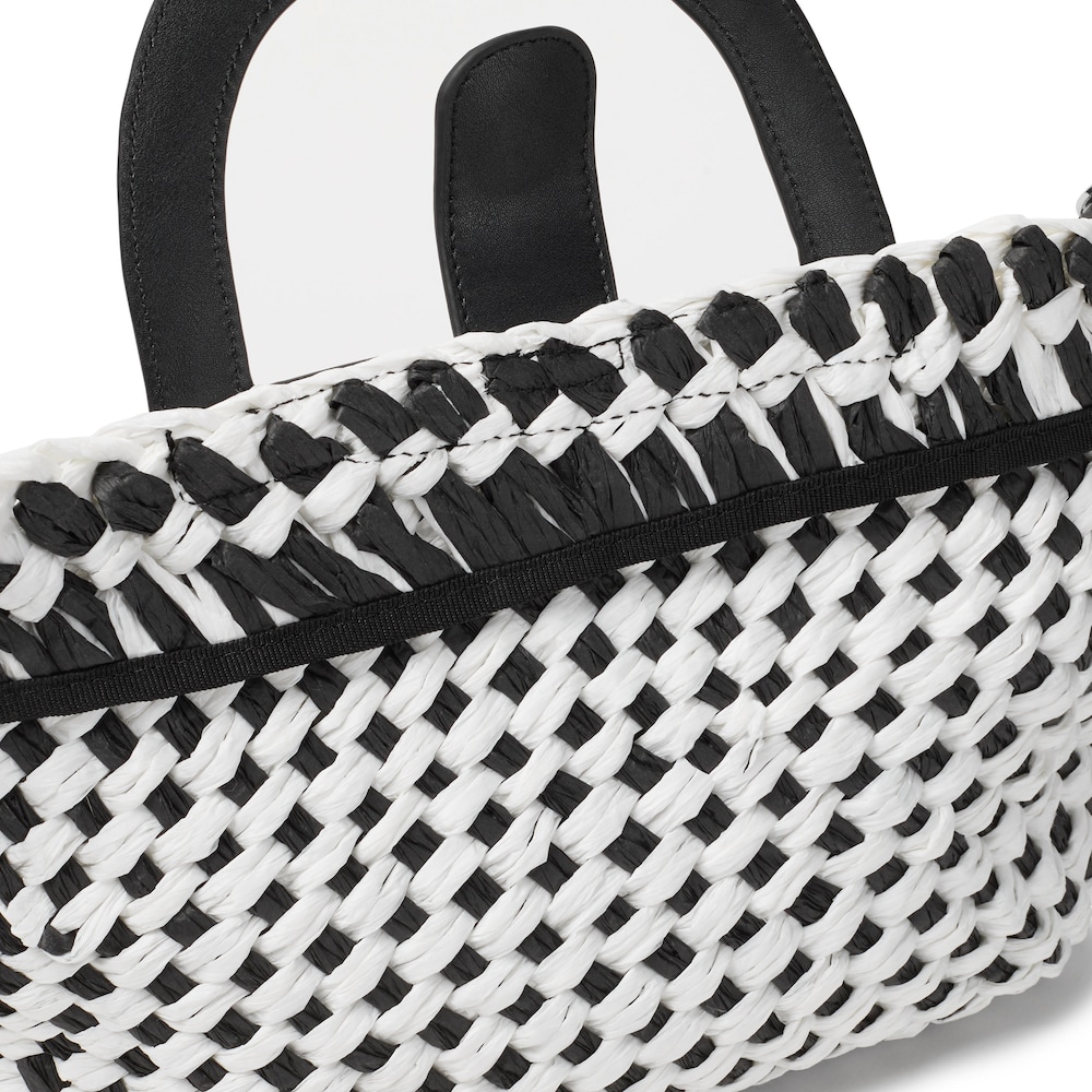 Medium black raffia Tote bag TOUS Dora