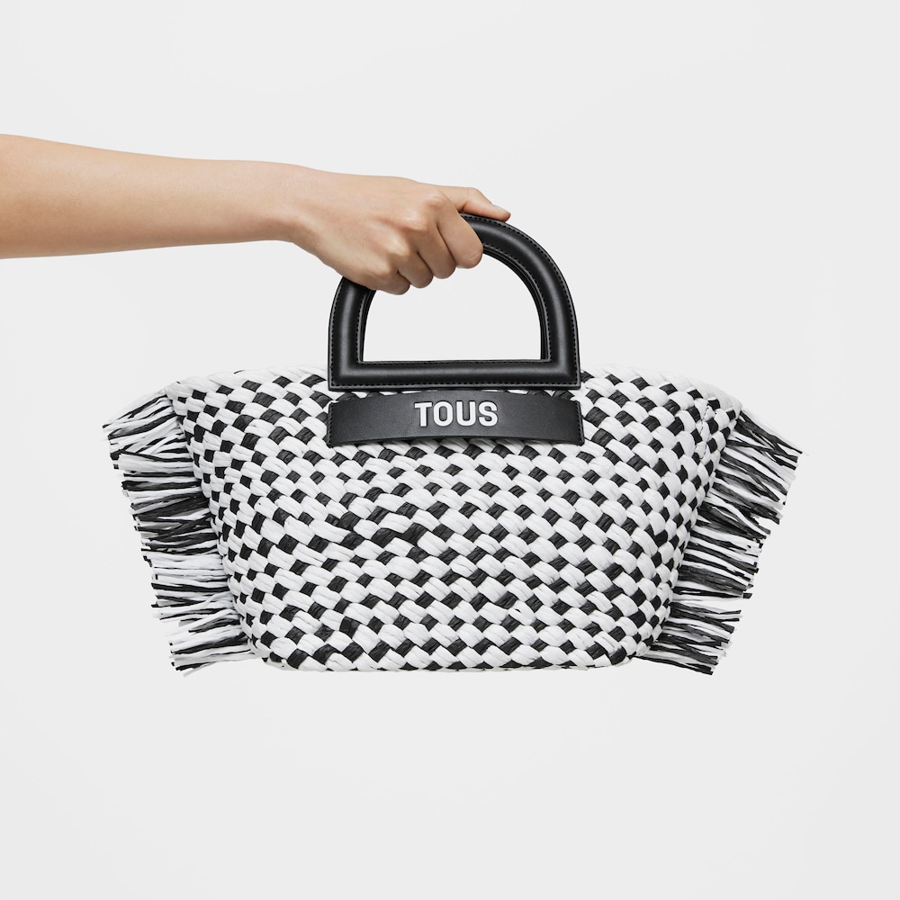 Medium black raffia Tote bag TOUS Dora