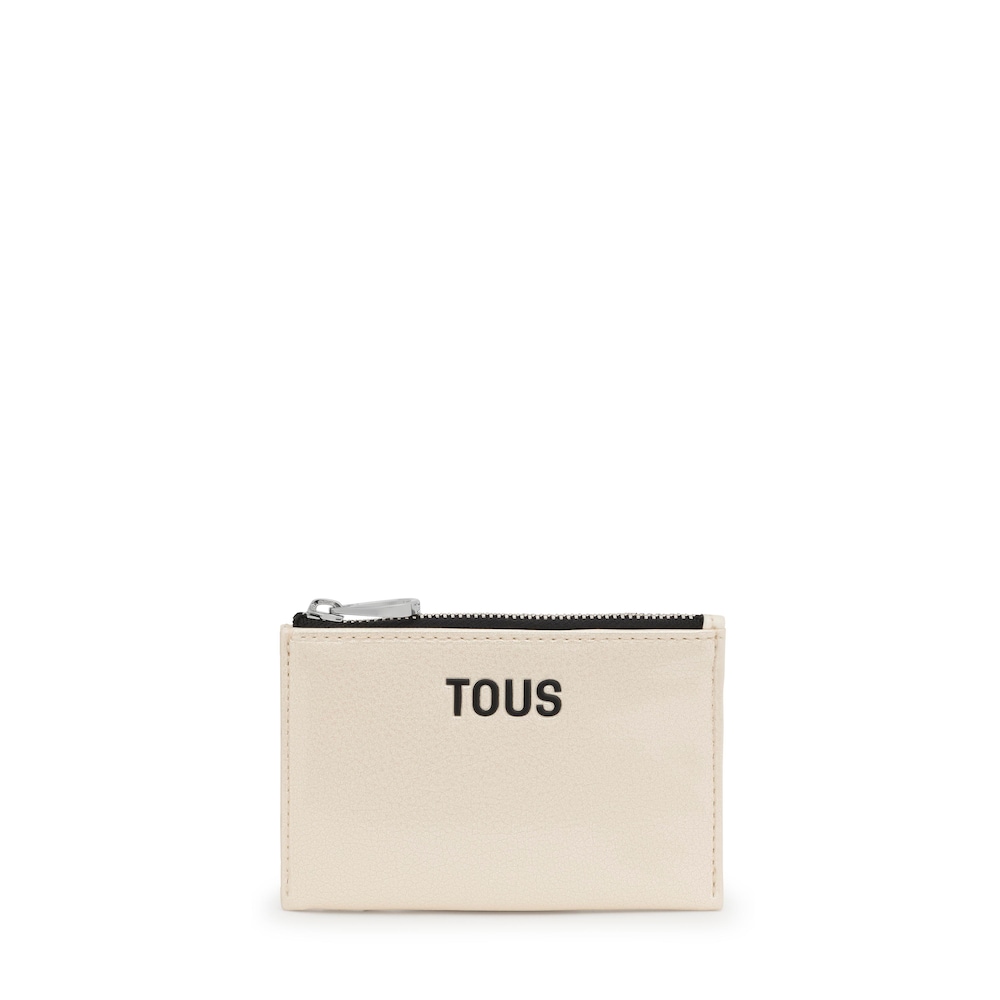 Monedero tarjetero beige New Dorp
