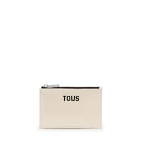 Monedero tarjetero beige New Dorp