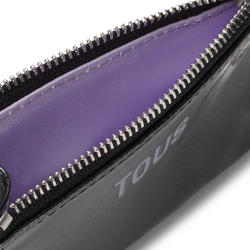Monedero tarjetero negro New Dorp