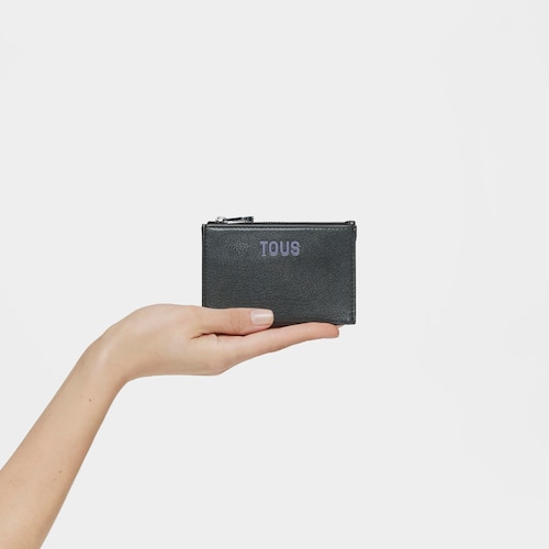 Monedero tarjetero negro New Dorp
