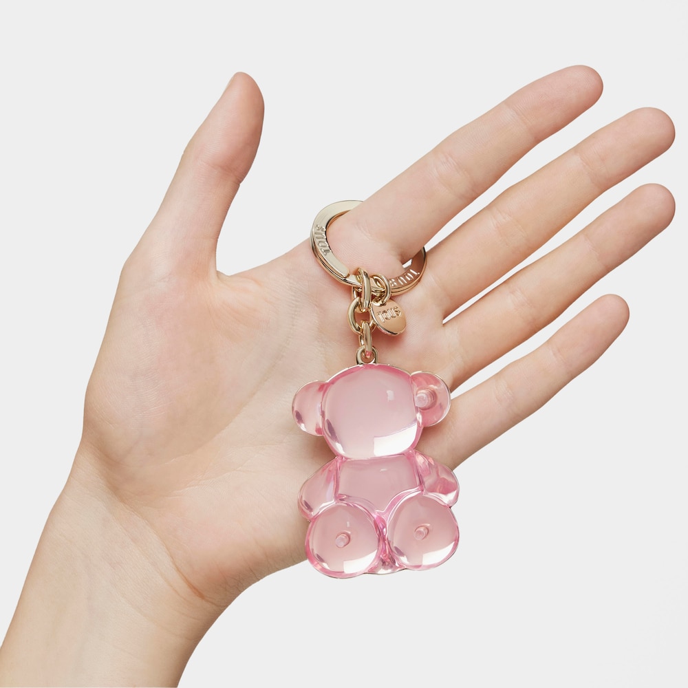 Pink half Key ring Bold Bear