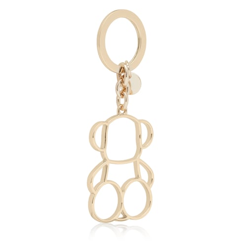 Gold-colored Silhouette Key ring Bold Bear