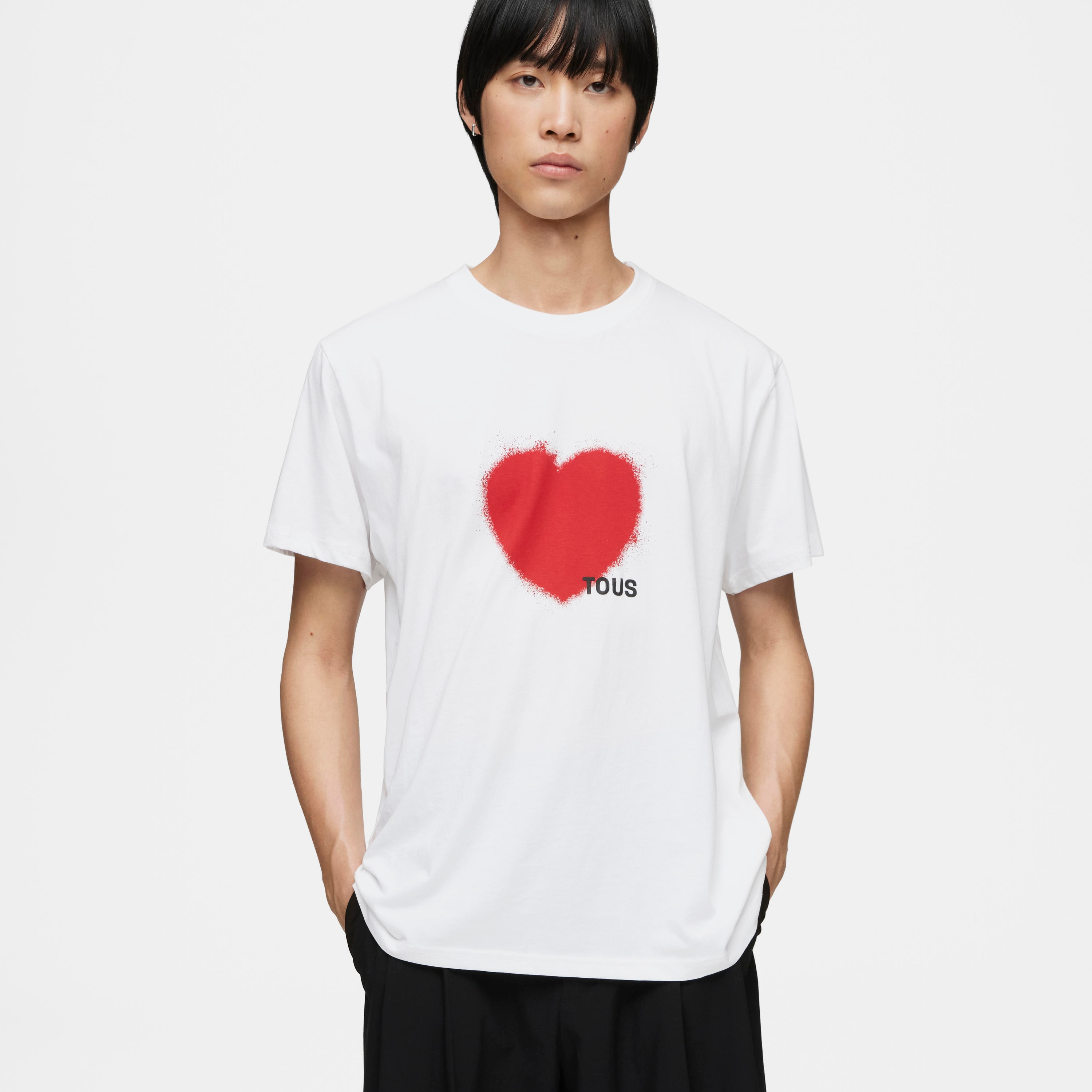 Red short-sleeved T-shirt TOUS Motifs Spray M