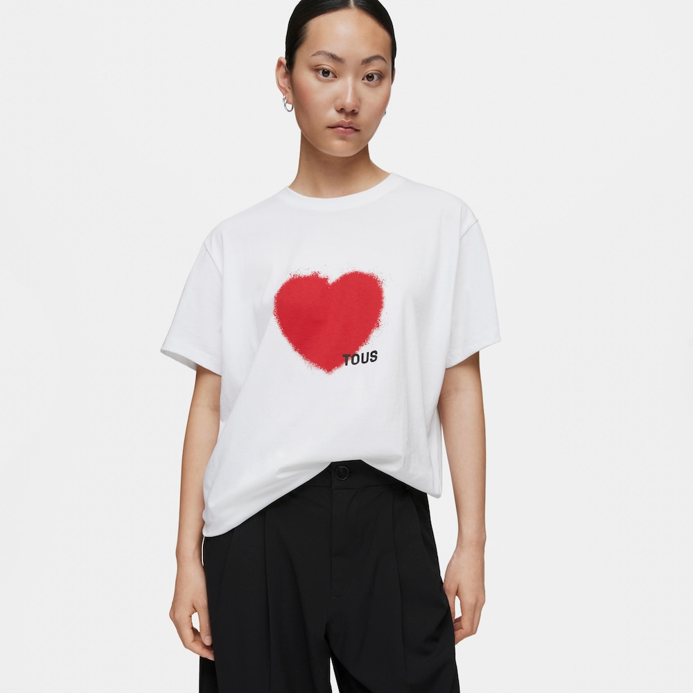 Red short-sleeved T-shirt TOUS Motifs Spray L