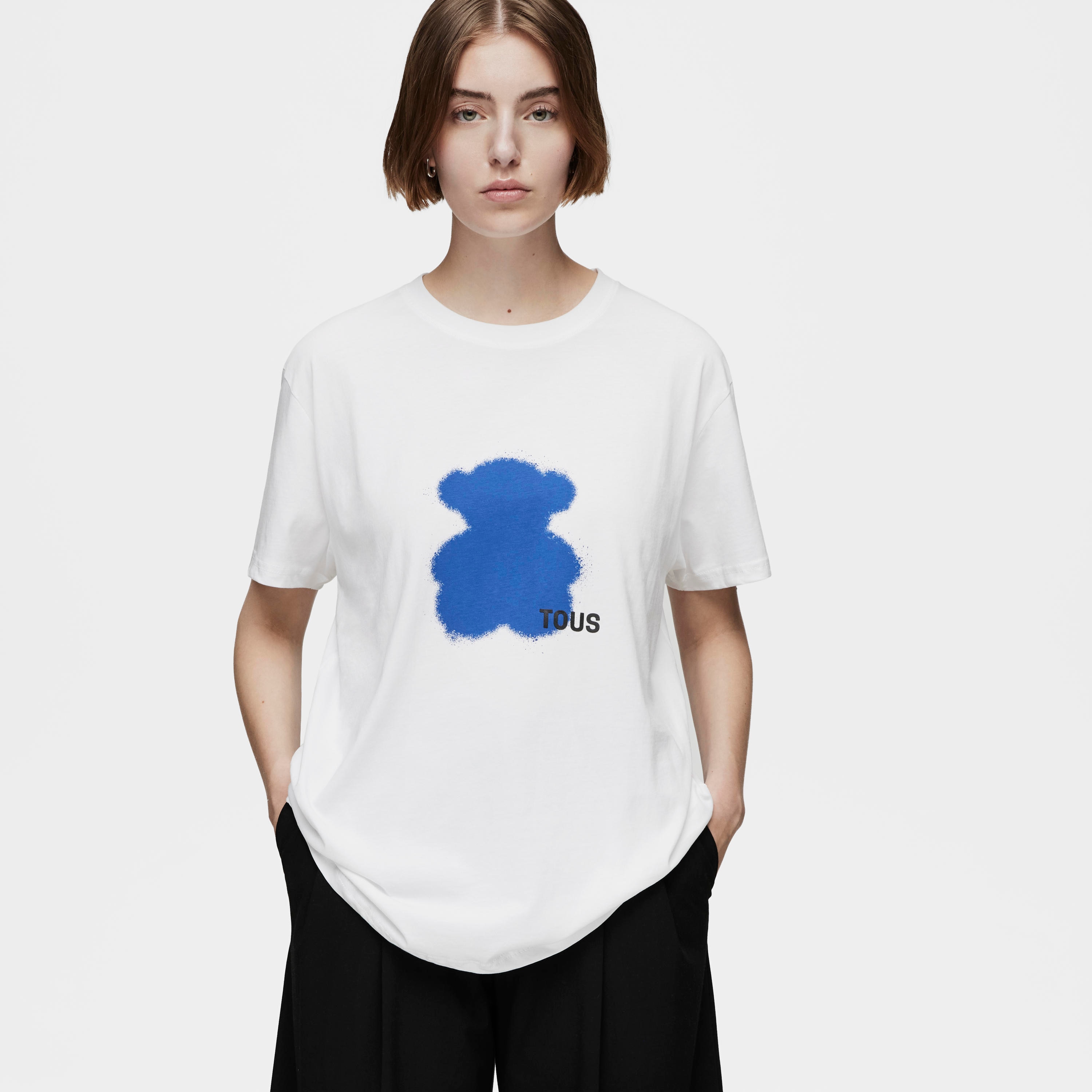 Blue short-sleeved T-shirt TOUS Motifs Spray L