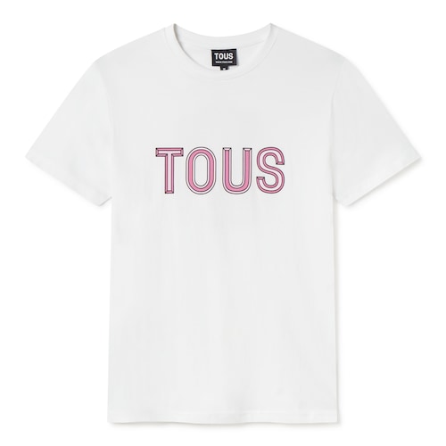 R&oacute;żowy T-shirt z kr&oacute;tkimi rękawami TOUS Bear Faceted M