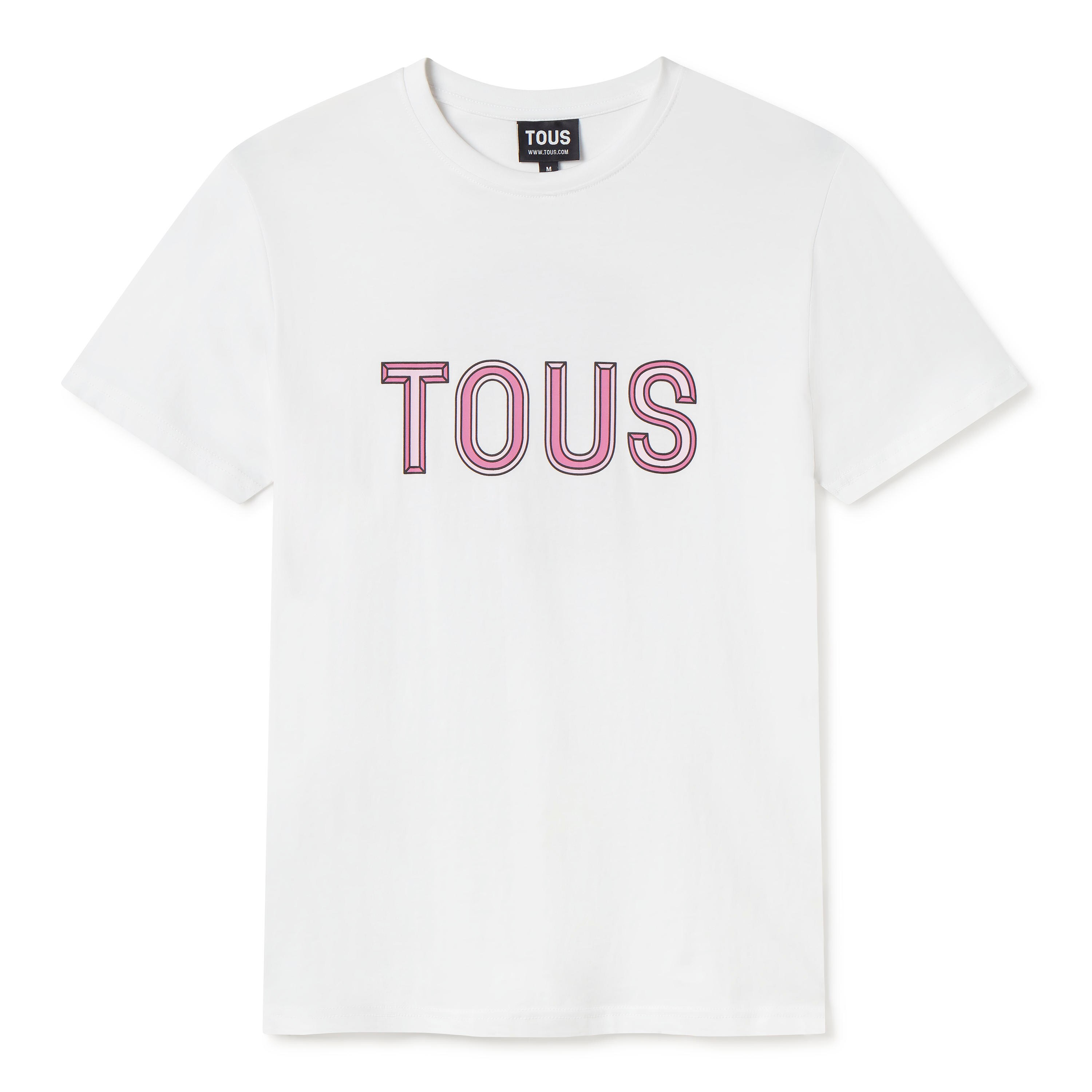 Pink short-sleeved T-shirt TOUS Bear Faceted M | TOUS