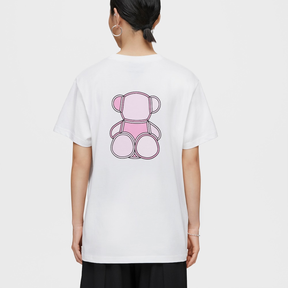 R&oacute;żowy T-shirt z kr&oacute;tkimi rękawami TOUS Bear Faceted M