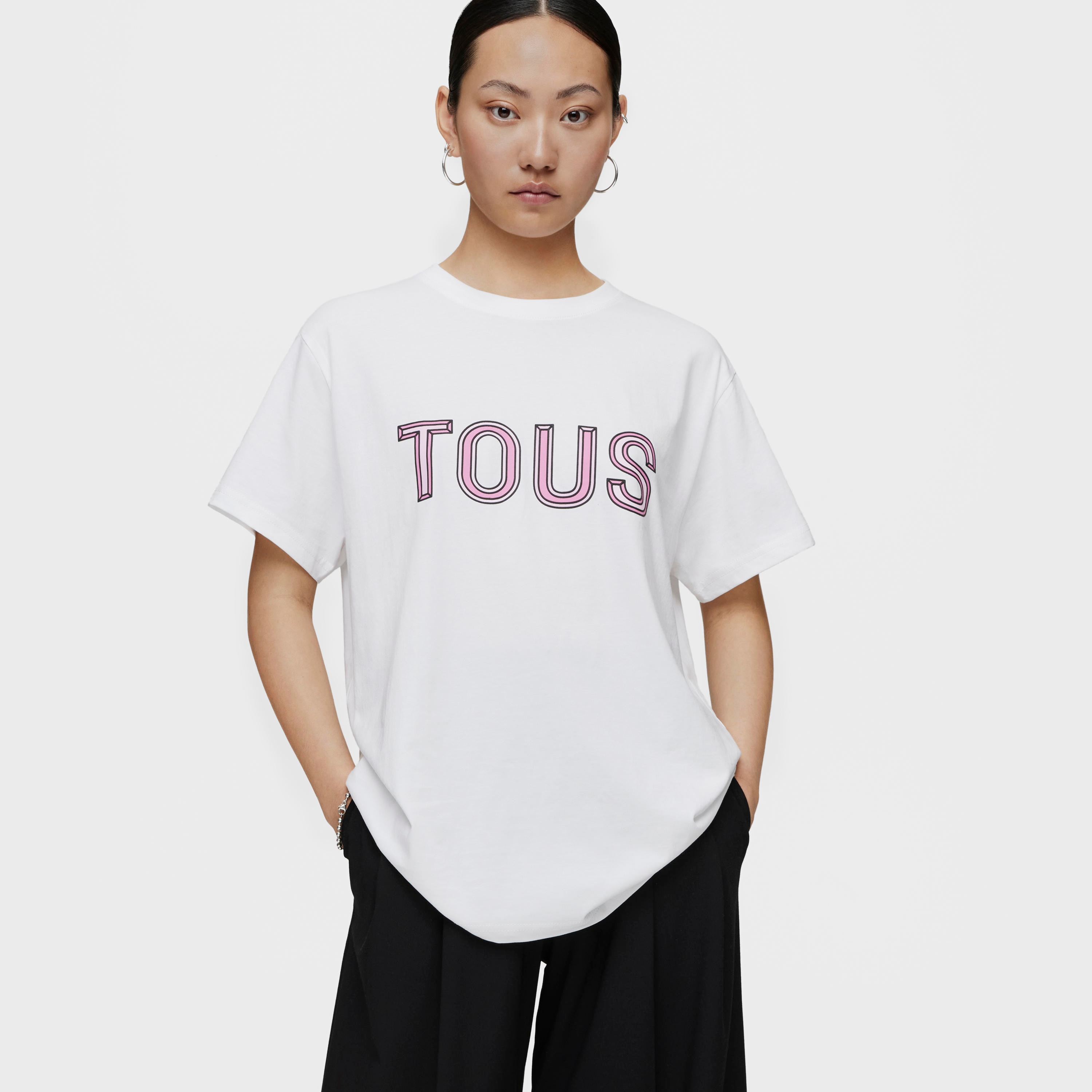 【 PROJECT】24SS★ Pink Bear T-shirt Toddler's Care Bears No Worries Rainbow Cheer Bear Graphic