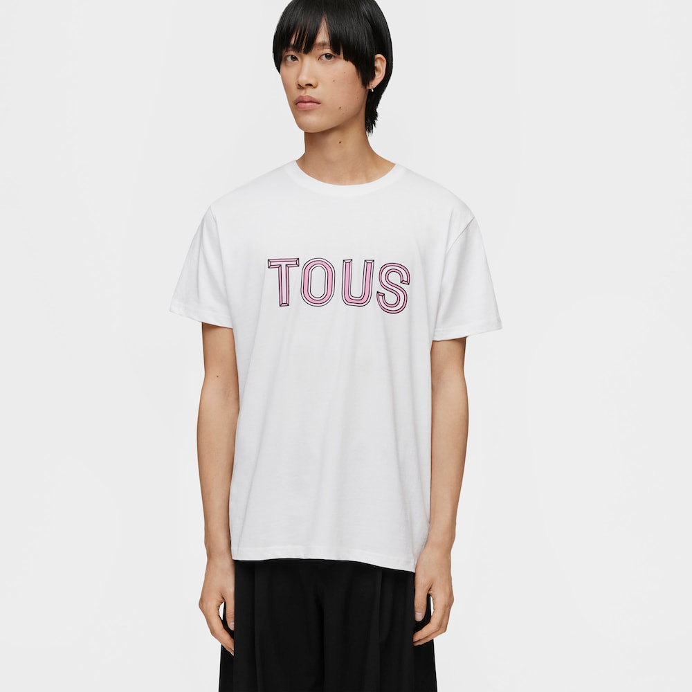 Camiseta de manga corta rosa TOUS Bear Faceted L