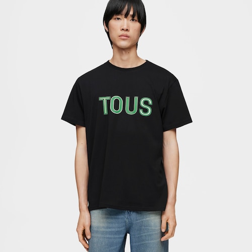 Camiseta de manga corta verde TOUS Bear Faceted M