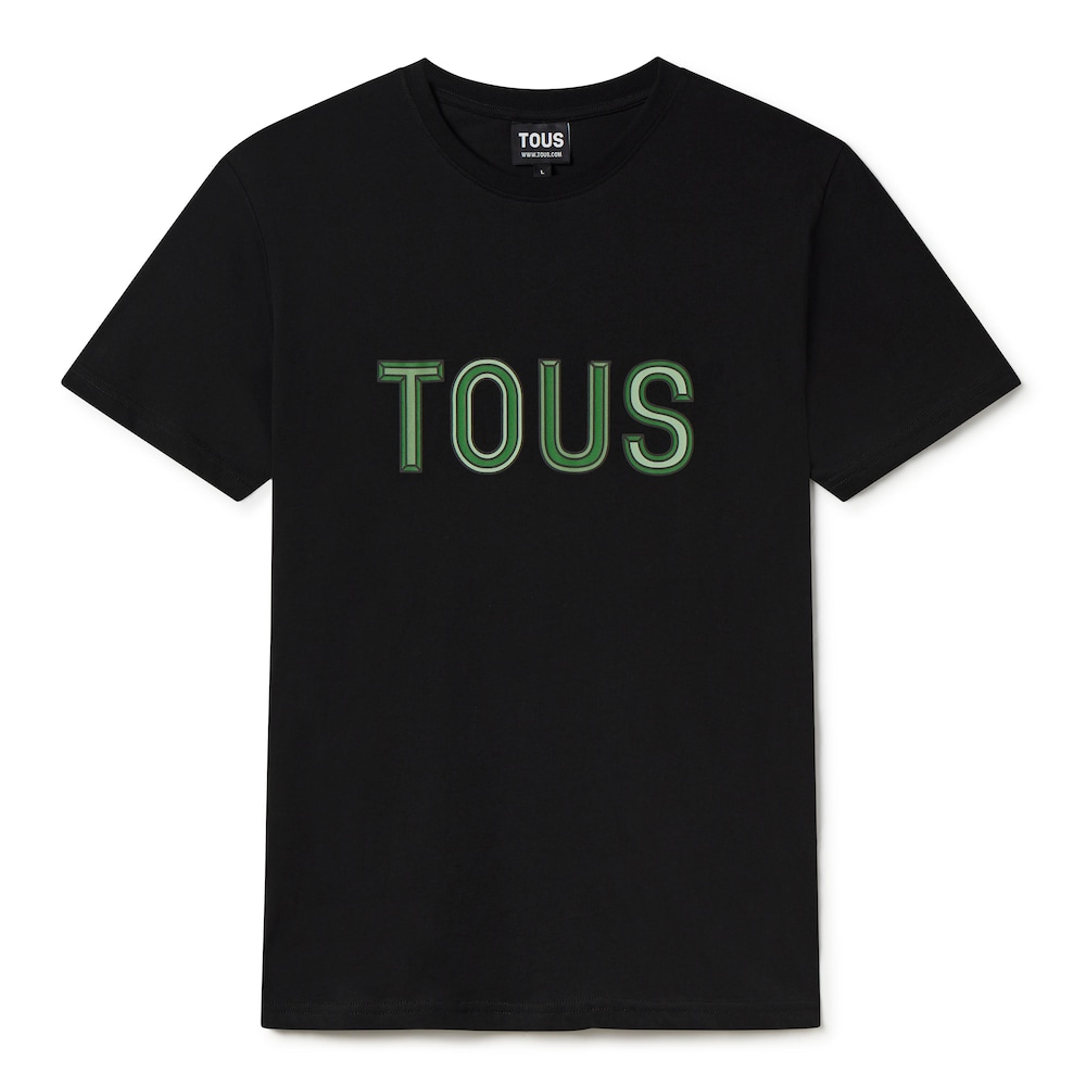 Camiseta de manga corta verde TOUS Bear Faceted L