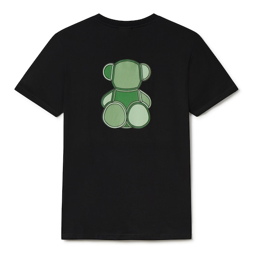 Green short-sleeved T-shirt TOUS Bear Faceted L