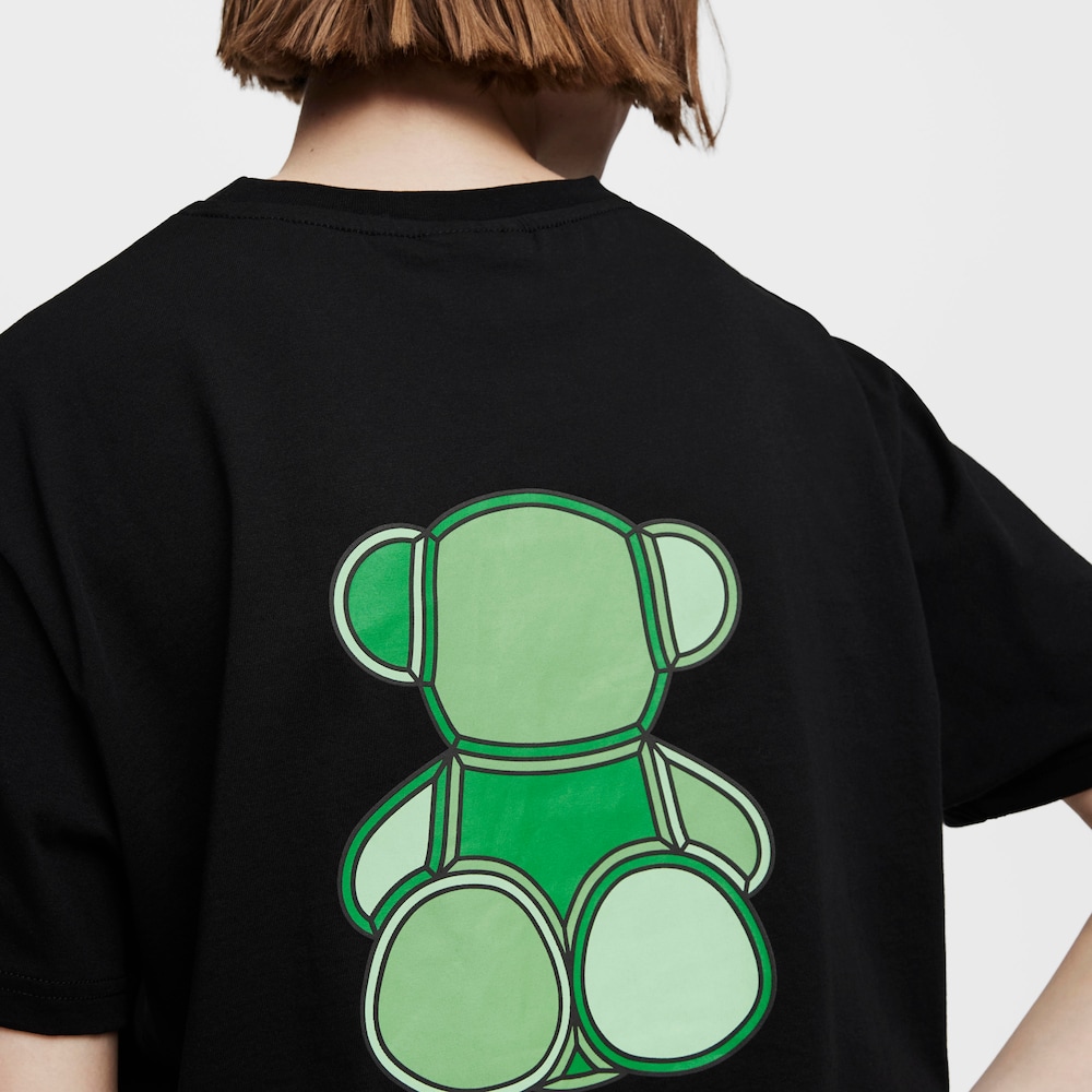 Camiseta de manga corta verde TOUS Bear Faceted L
