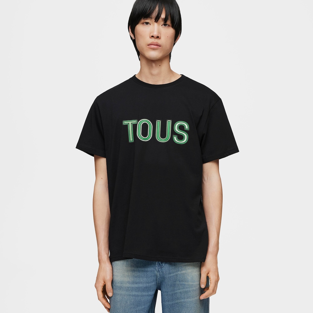 Camiseta de manga corta verde TOUS Bear Faceted L