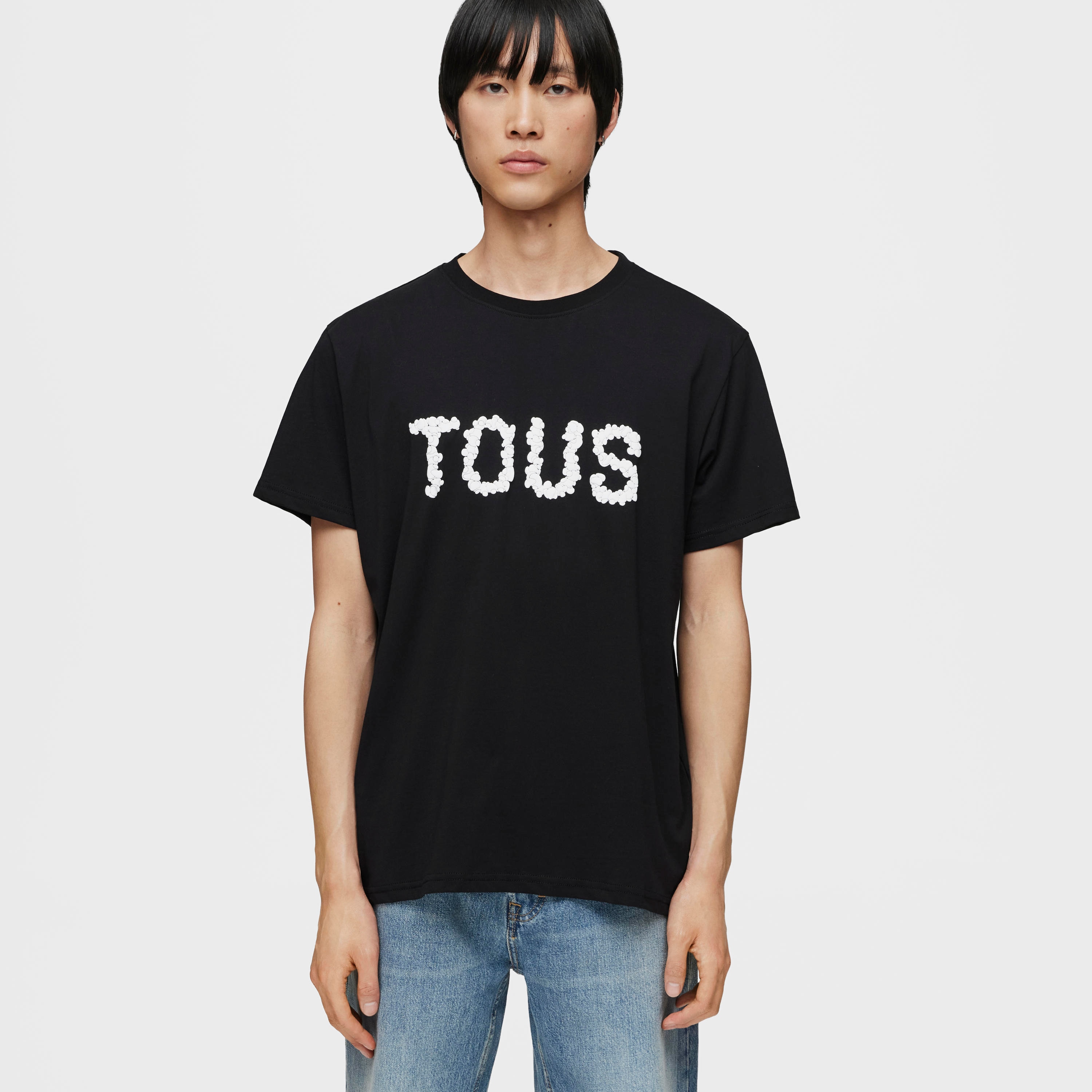 Black short-sleeved T-shirt TOUS Bold Bear Logo M