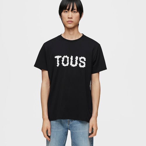 Black short-sleeved T-shirt TOUS Bold Bear Logo L