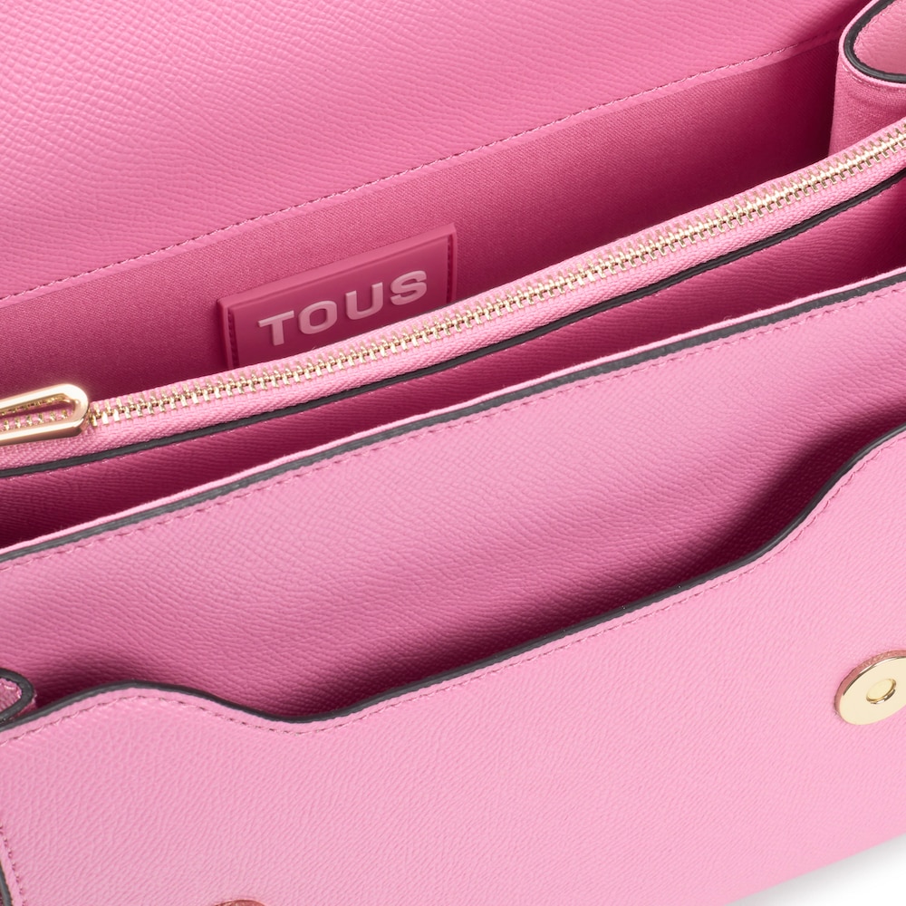 Středně velk&aacute; tmavě růžov&aacute; Crossbody kabelka Audree TOUS Brenda