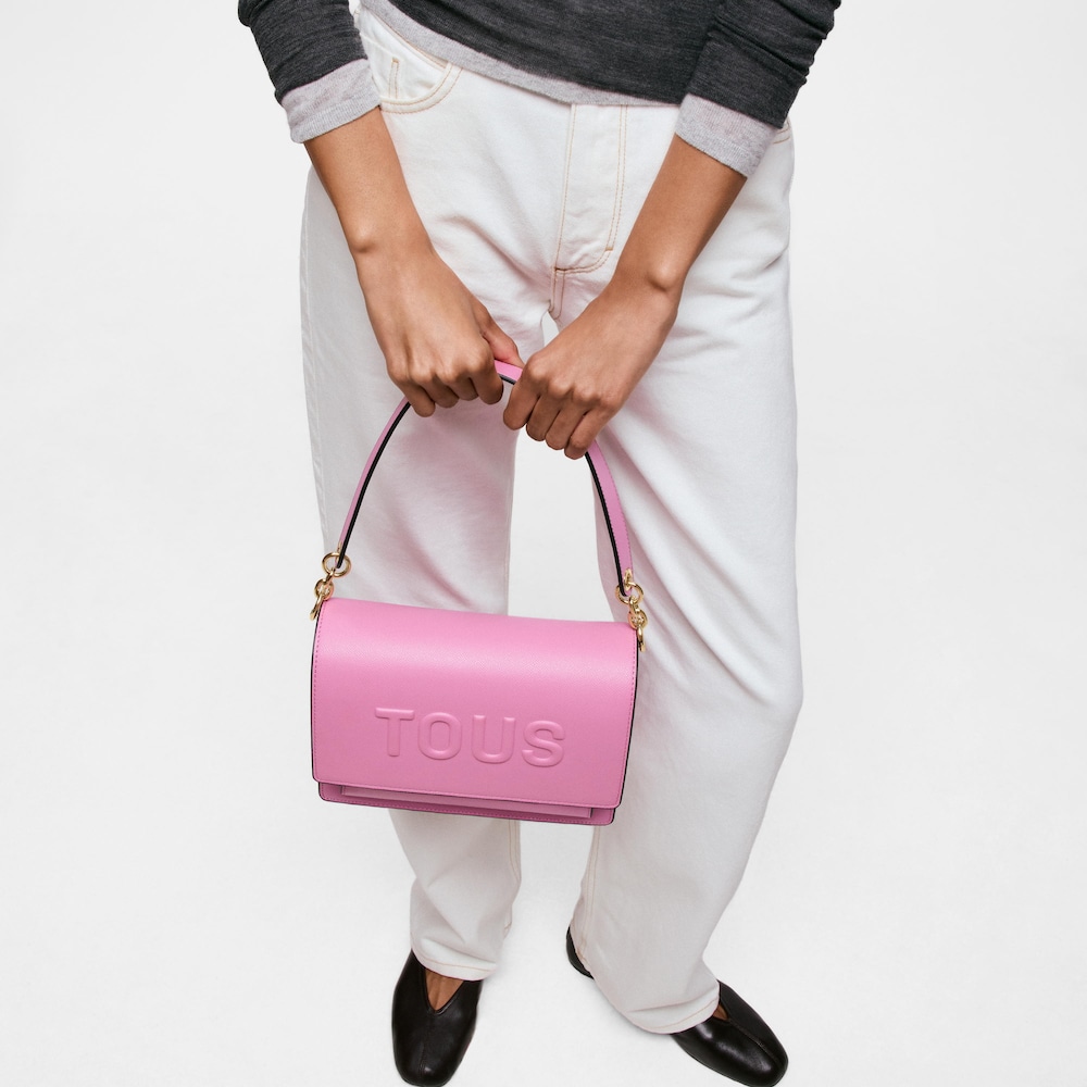 Středně velk&aacute; tmavě růžov&aacute; Crossbody kabelka Audree TOUS Brenda