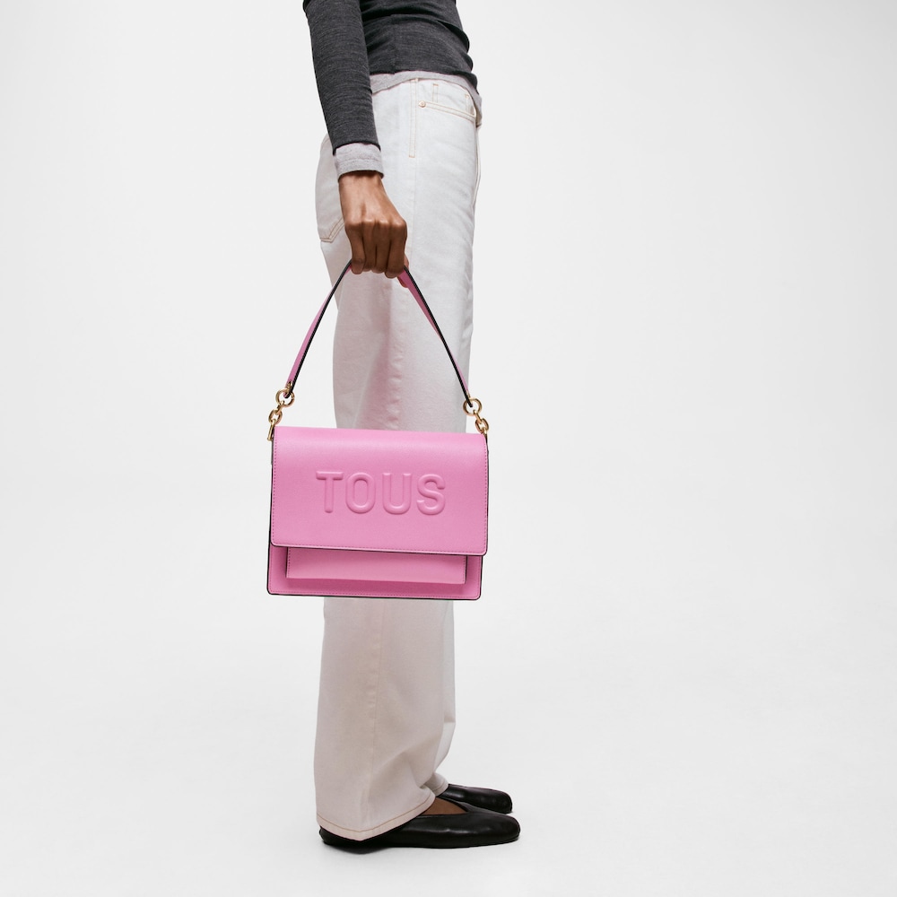 Středně velk&aacute; tmavě růžov&aacute; Crossbody kabelka Audree TOUS Brenda