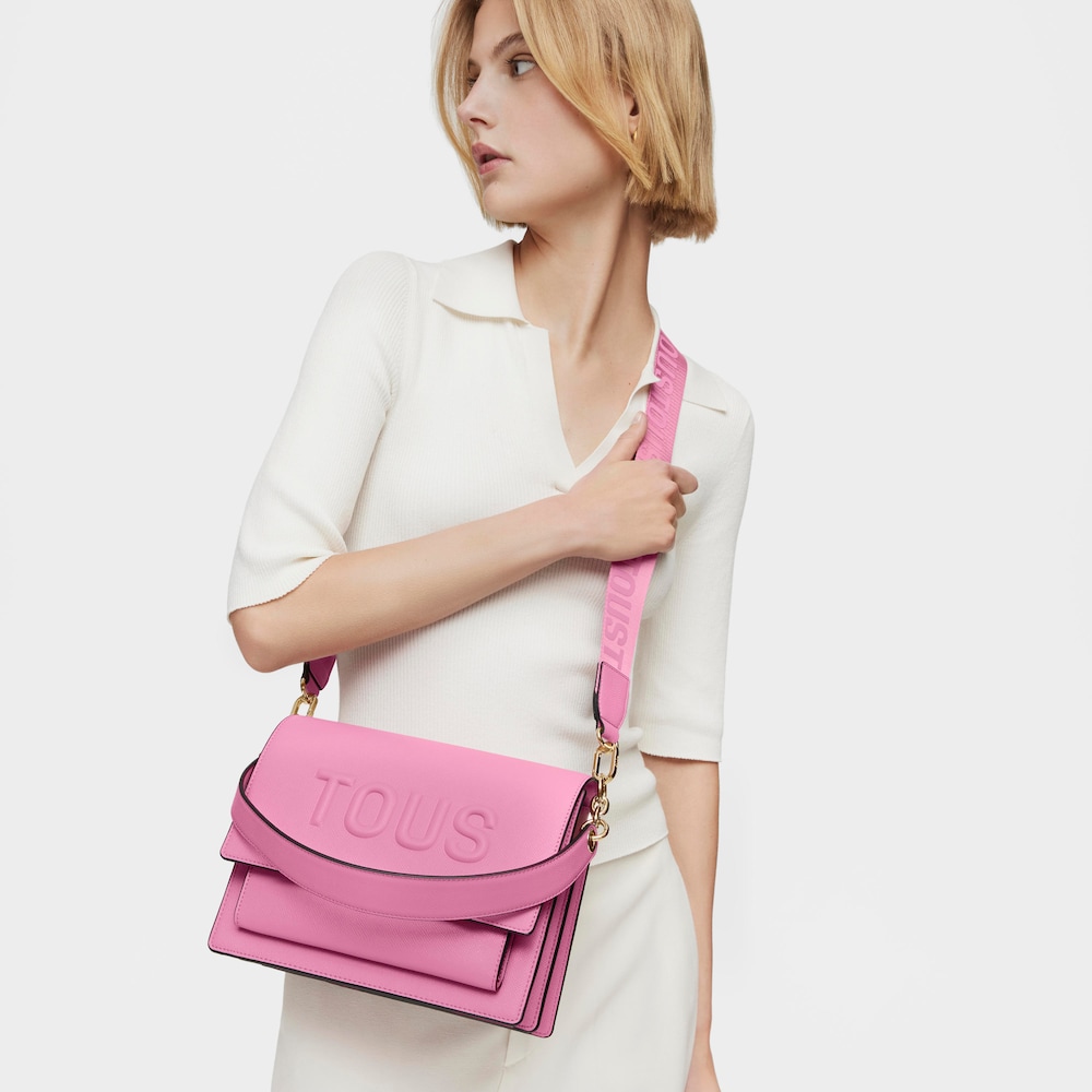 Medium dark pink Audree Crossbody bag TOUS Brenda image number 6