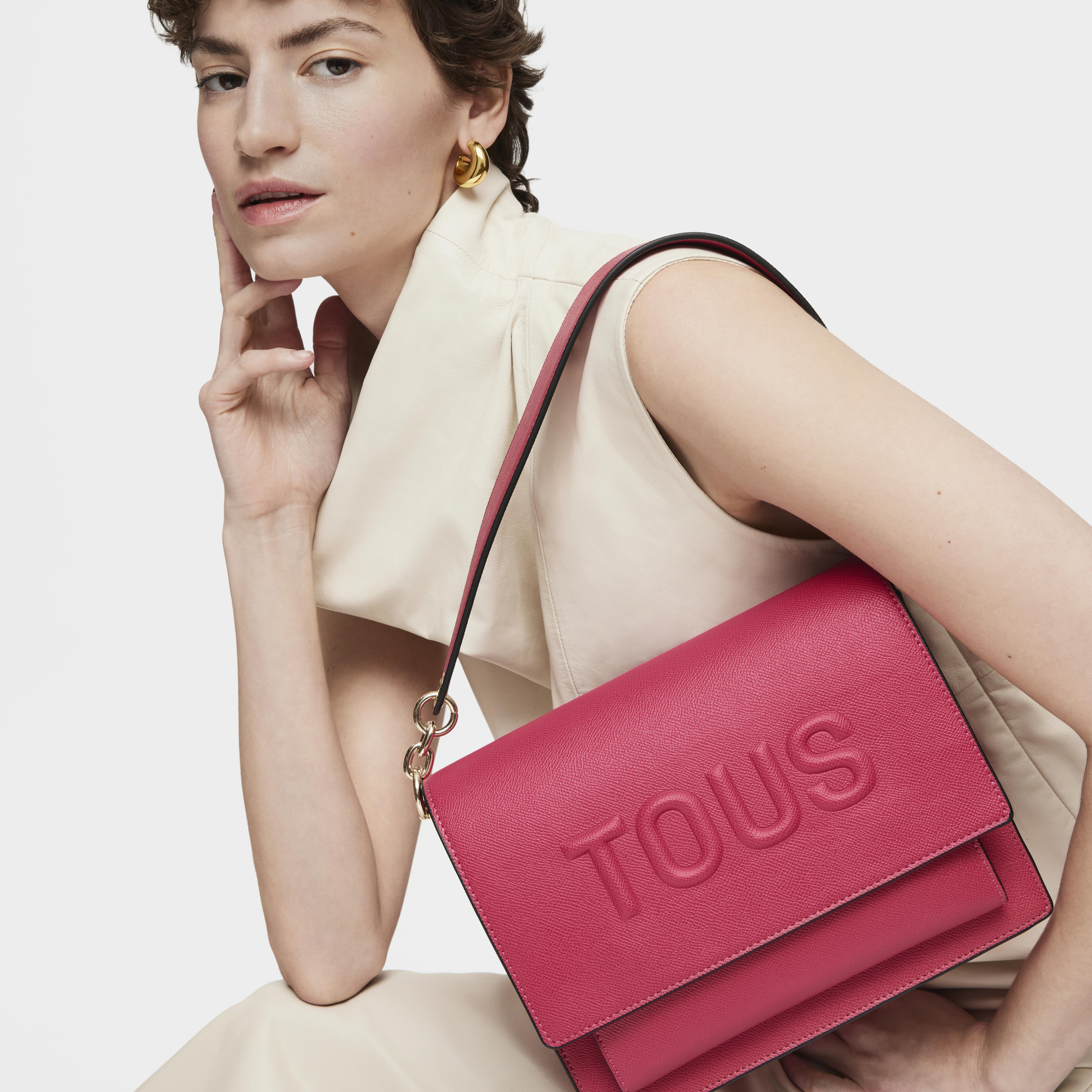 Medium fuchsia Audree Crossbody bag TOUS Brenda