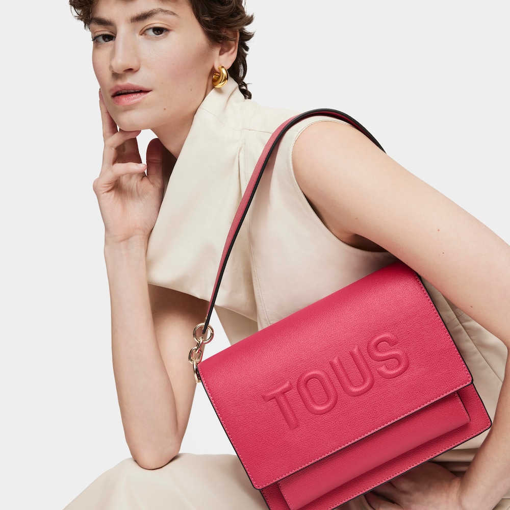 Borsa a tracolla fucsia media Audree TOUS Brenda