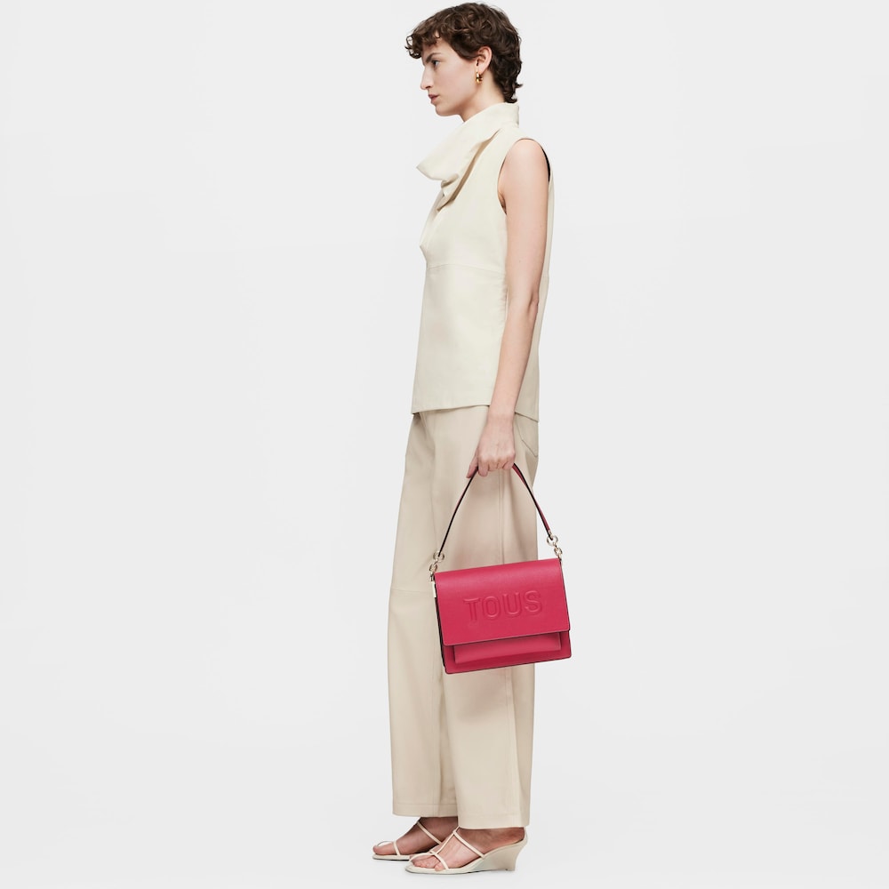 Borsa a tracolla fucsia media Audree TOUS Brenda