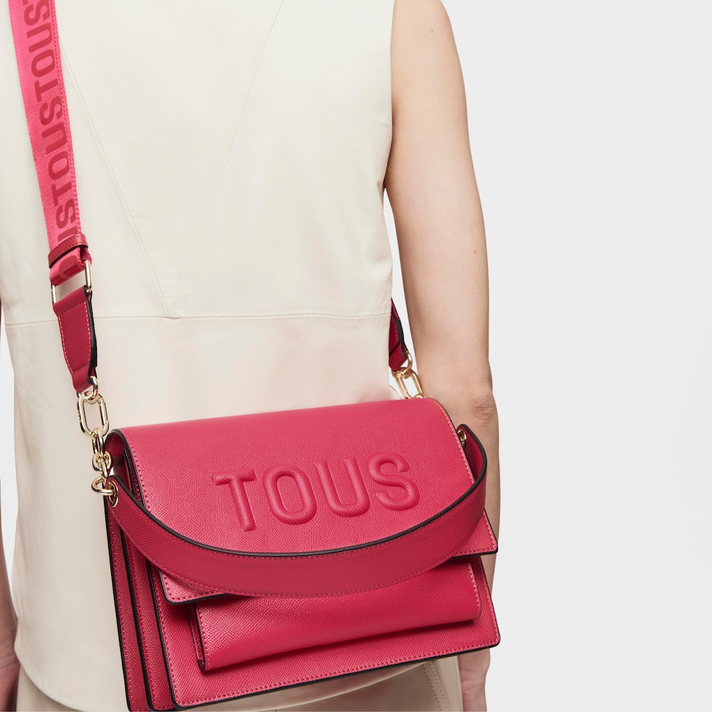 Borsa a tracolla fucsia media Audree TOUS Brenda